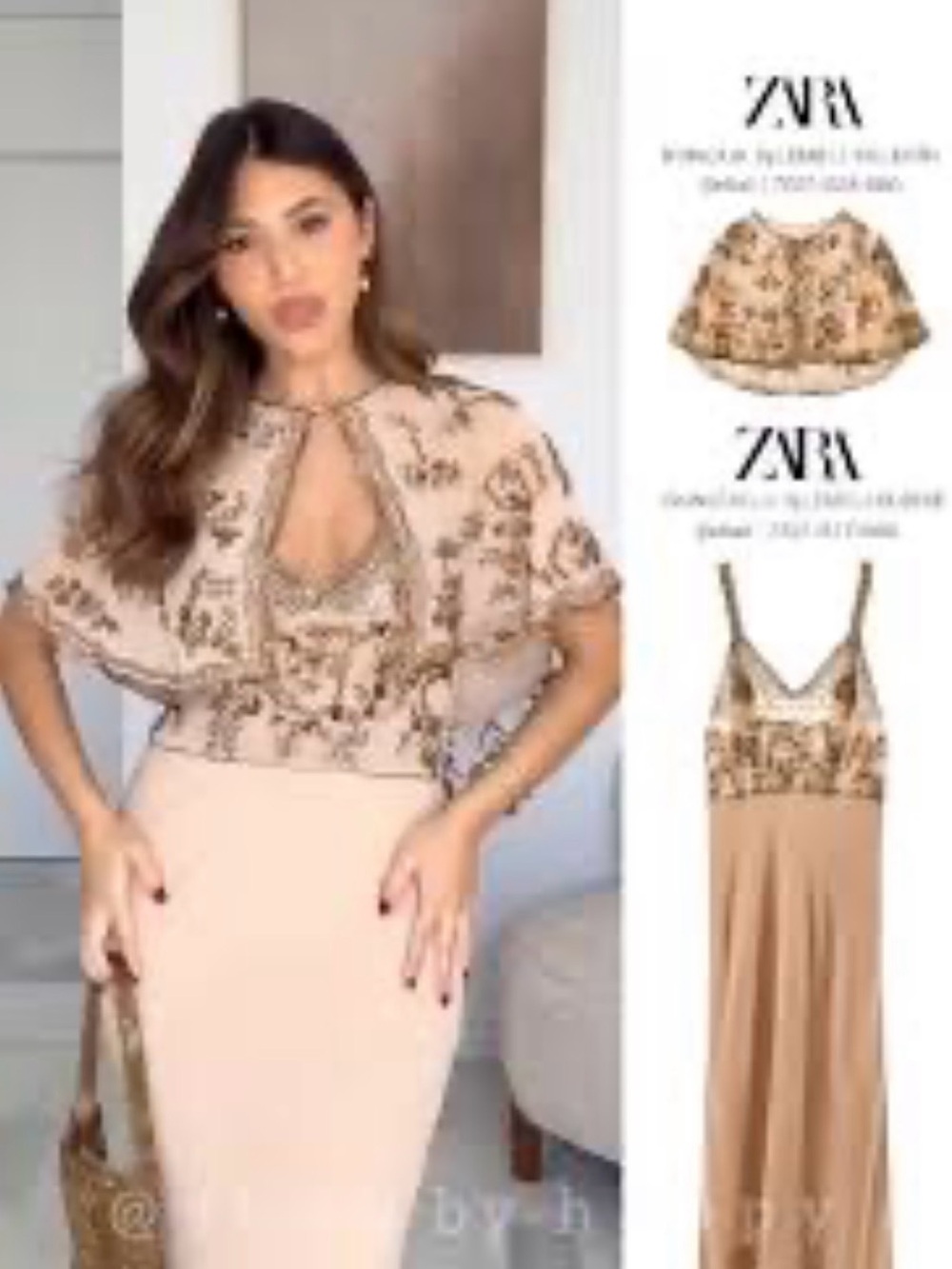 New with tags! Beautiful Zara beaded/sequin Dress - Picture 4 of 4